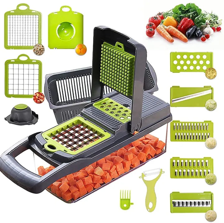 Vegetable Chopper Slicer Multifunctional 16 in 1 Food Choppers